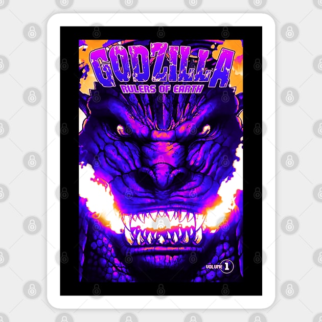 Retro Godzilla ROE Magnet by dolanjaran